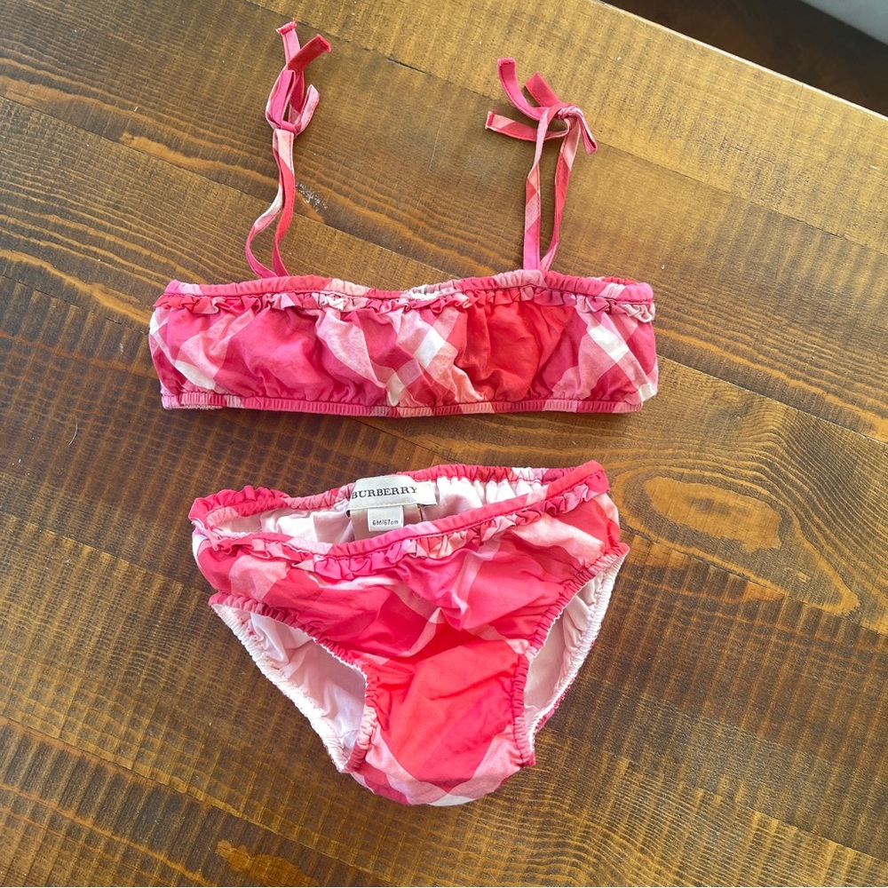 Swimwear bikini 3/6 months Burberry red